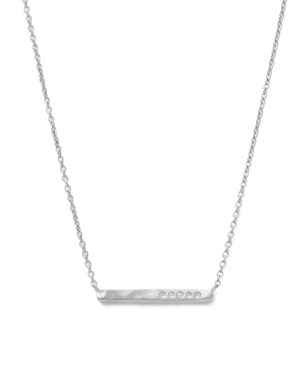 SUN LINES BAR NECKLACE (STERLING SILVER)